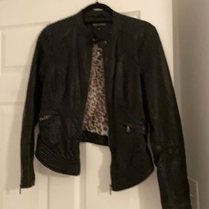 Faux leather jacket. Size Small